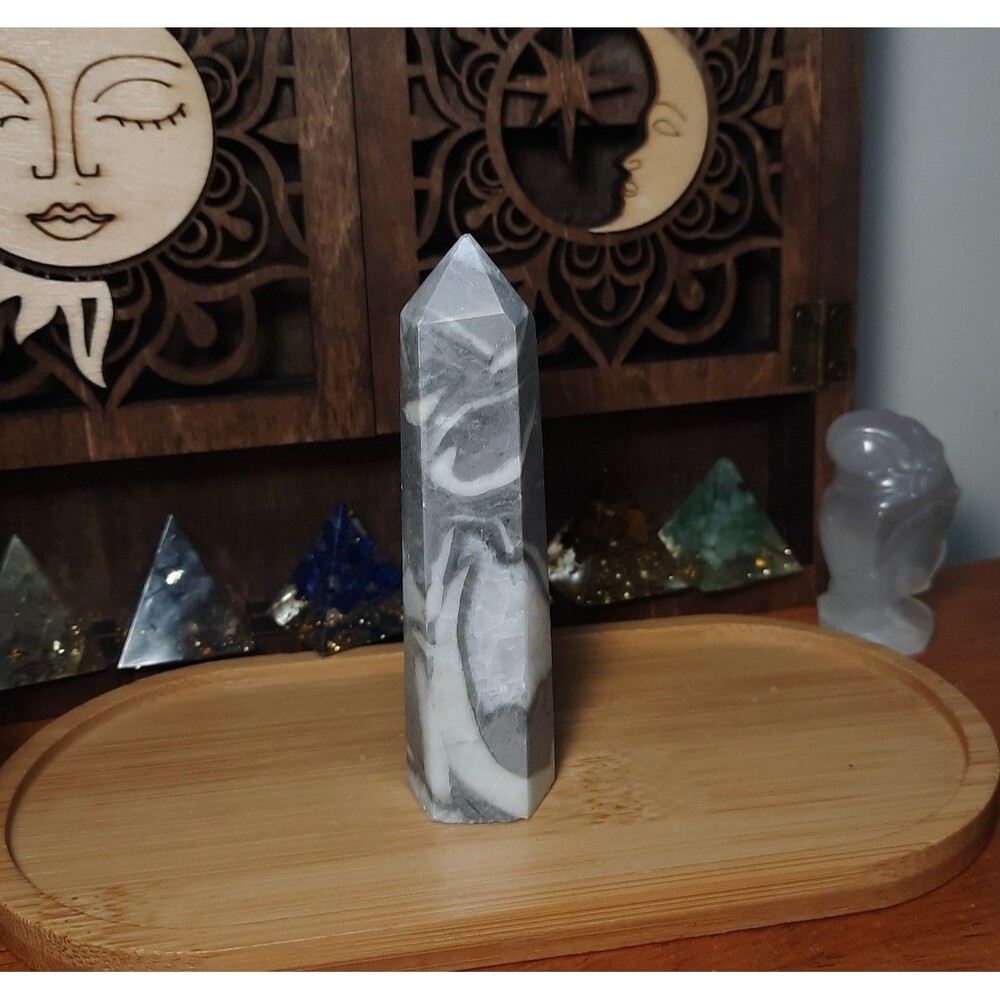 Thousand Eye Jasper Crystal Tower-